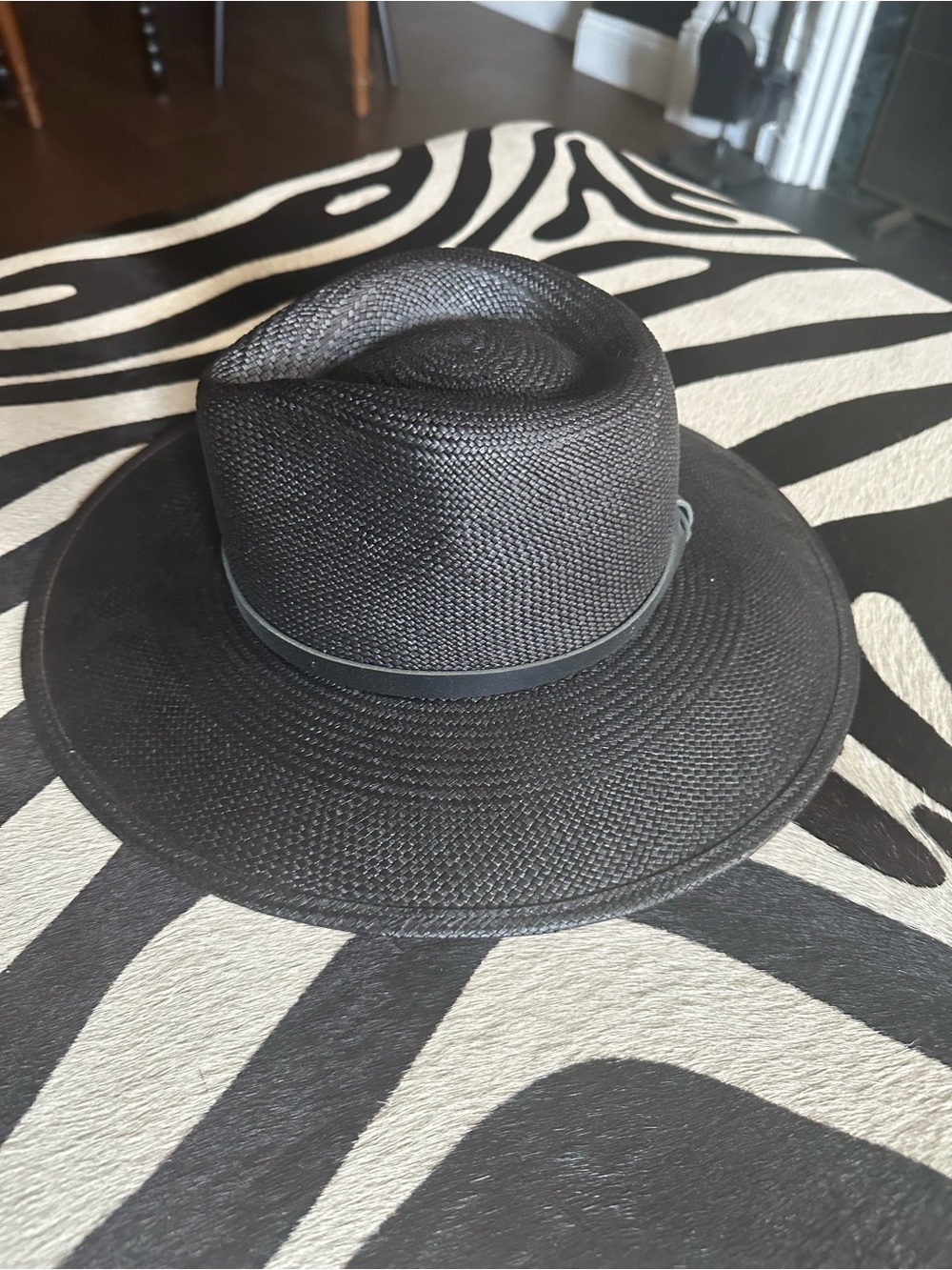 Janessa Leone Black Wide-Brim Fedora Hat - Picture 4 of 5